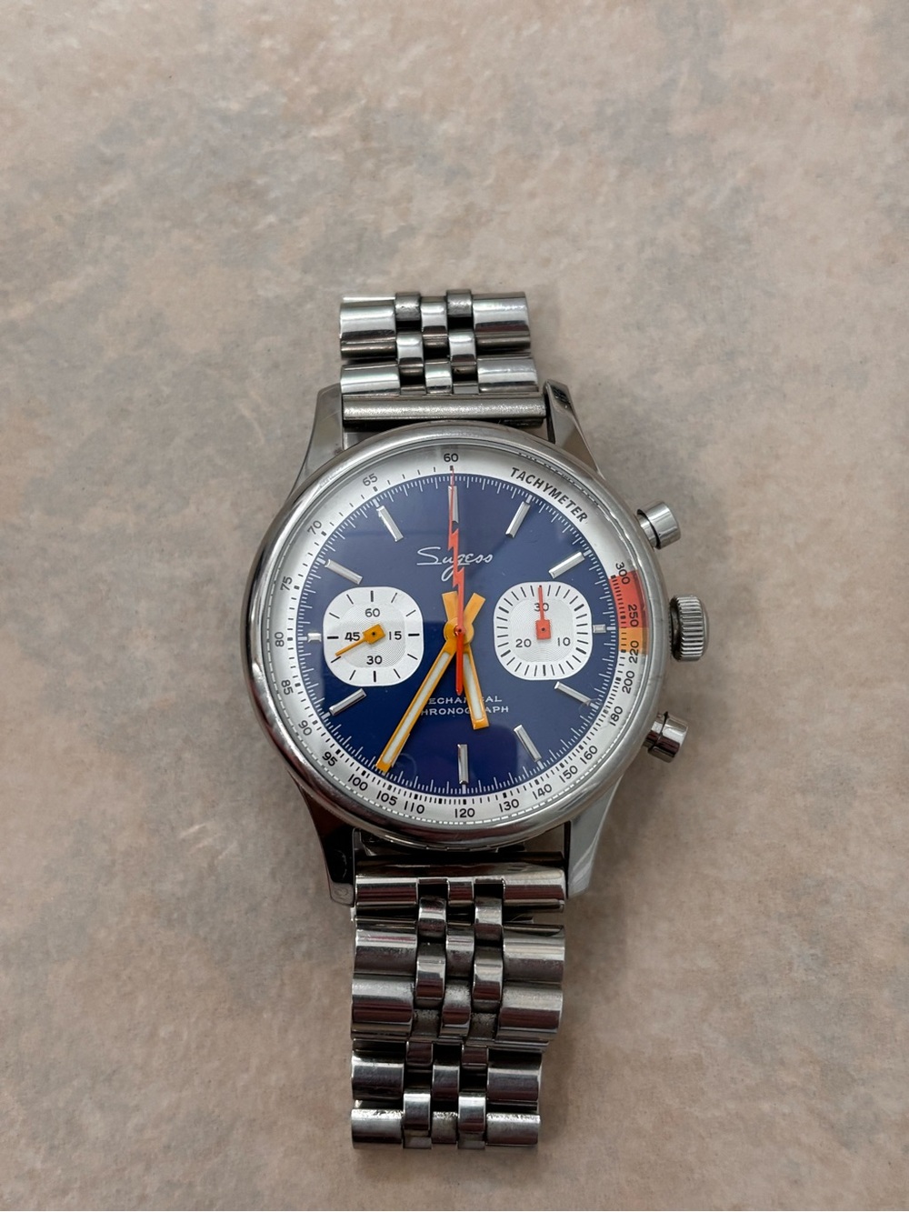 Sugess Panda 1963 Racing Chrono 40mm Blue